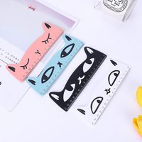 Kawaii 15cm Candy Color Animal Pet Cat Wooden Ruler