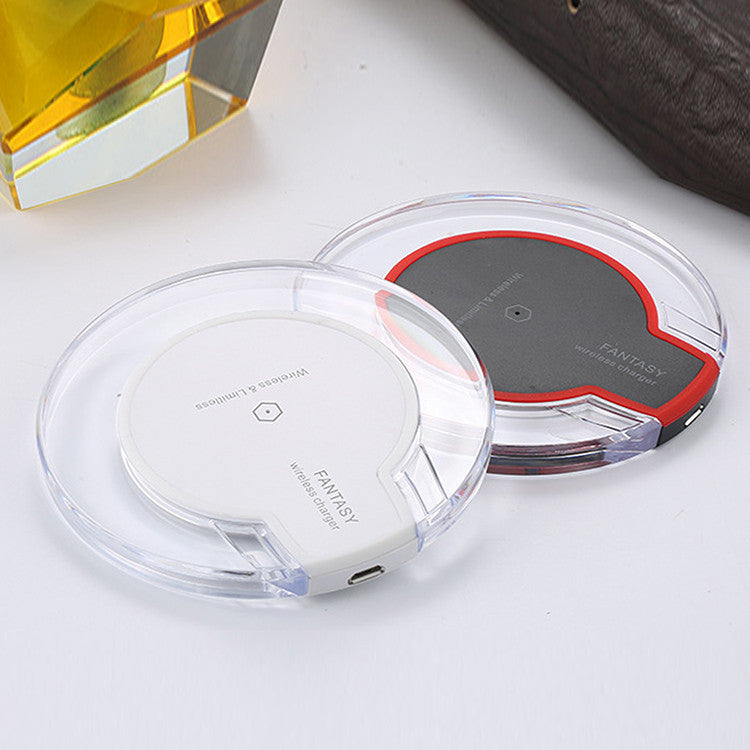 Nouveau chargeur de station de charge sans fil rond en cristal avec récepteur pour A-pple pour Sanxing