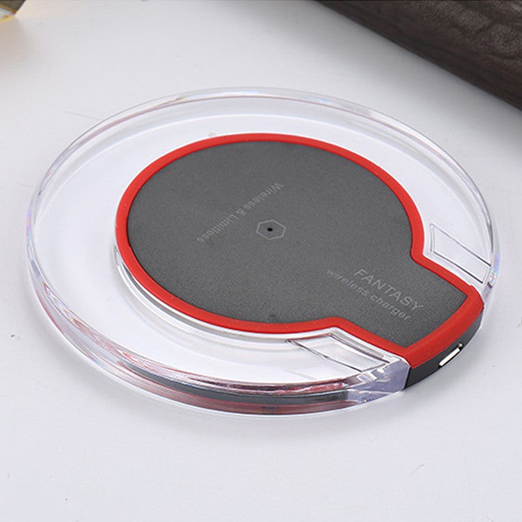 Nouveau chargeur de station de charge sans fil rond en cristal avec récepteur pour A-pple pour Sanxing