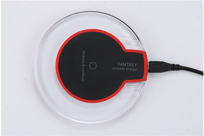 Nouveau chargeur de station de charge sans fil rond en cristal avec récepteur pour A-pple pour Sanxing