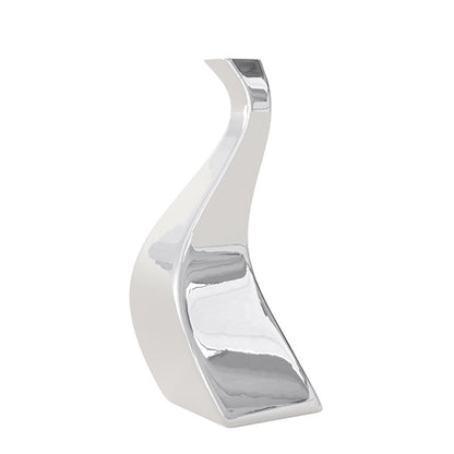 Mirror Silver Vase Ceramic Design Sense Electroplating