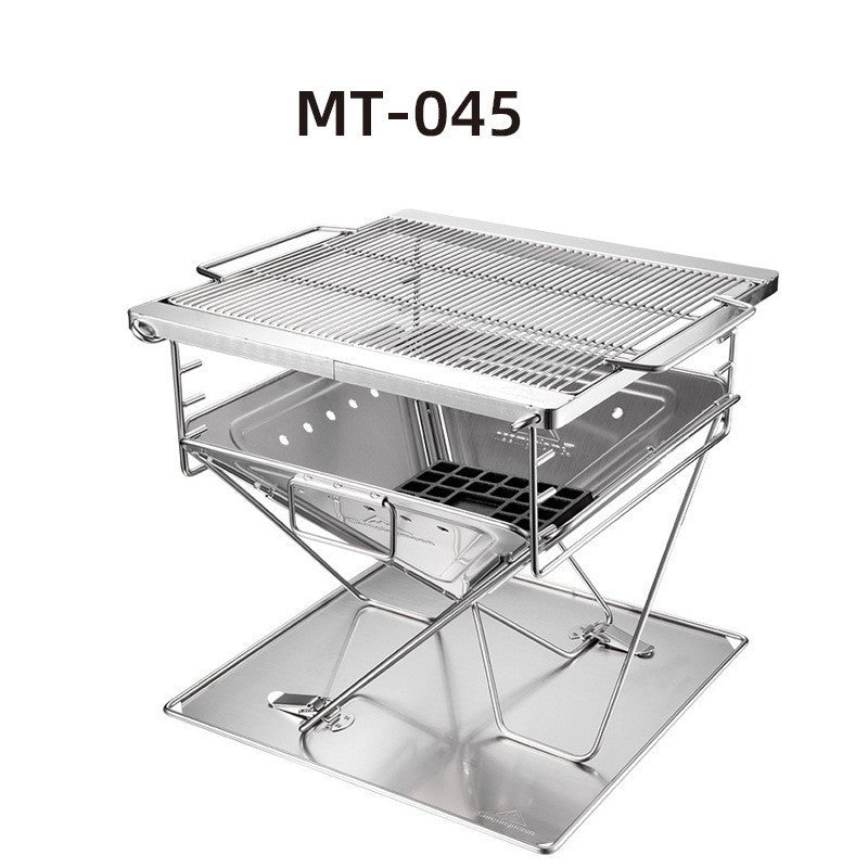 Mesa plegable para barbacoa de acero inoxidable