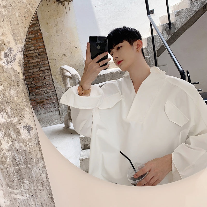 Men Long Sleeve Loose Apparel