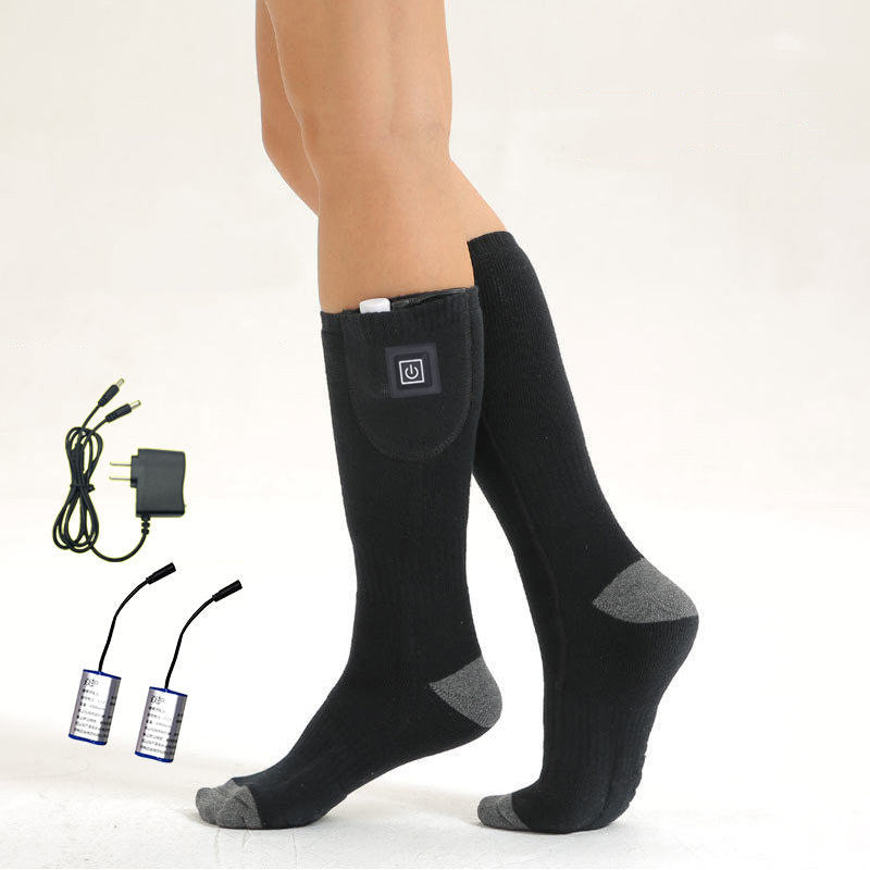 Electric Heating Thermostat Socks – USB Rechargeable Warm Foot Warmer Socks for Winter