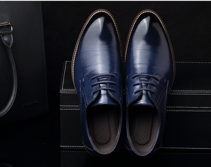 Chaussures pour hommes en cuir chaussures de ville habillées d'affaires grandes tailles chaussures décontractées pour hommes