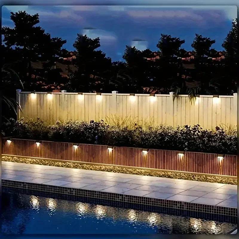 Waterproof Solar LED Deck & Stair Lights – Outdoor Step Lighting for Garden & Patio
