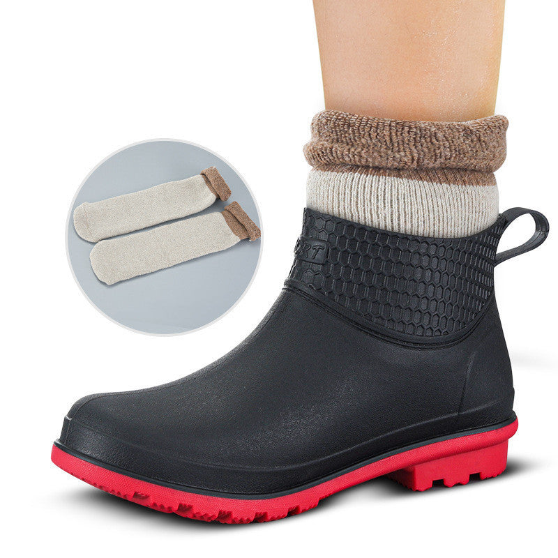Bottes de pluie à semelle en acier, anti-écrasement et anti-perforation, type bottes en caoutchouc, chaussures aquatiques