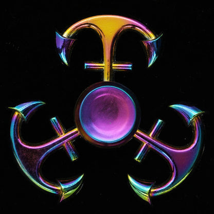 Electroplating colorful fingertip spinning top