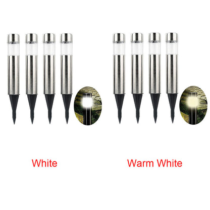 Solar cylindrical lawn light