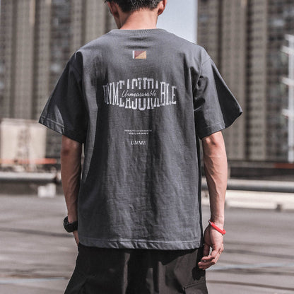 Men’s Pure Cotton Retro Short-Sleeve T-Shirt – Vintage Streetwear Tee