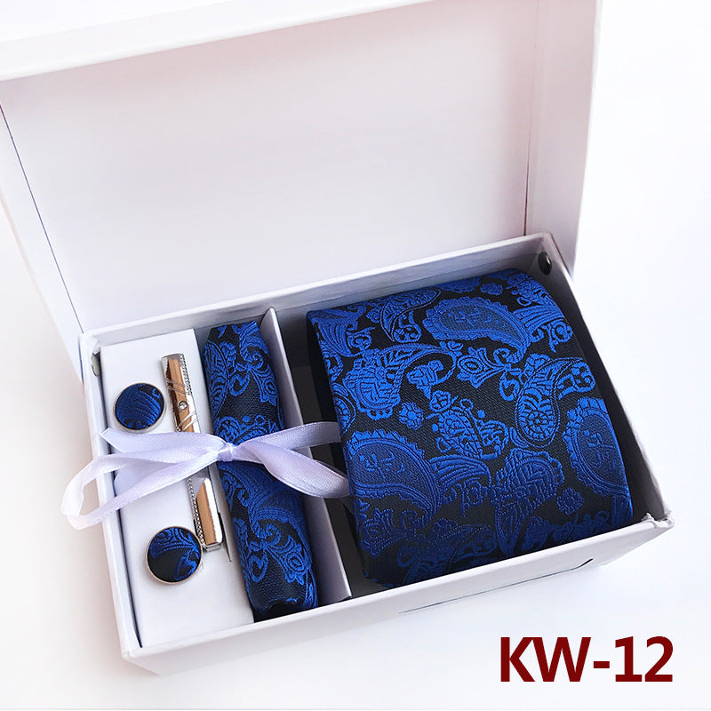 Caja de regalo de corbatas para hombre, 6 piezas, traje de negocios