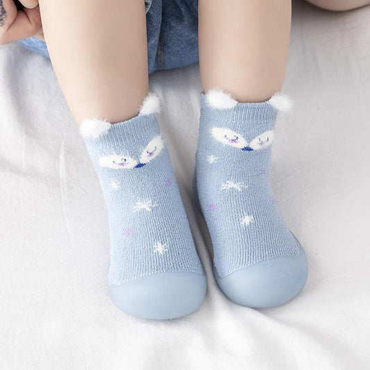 Chaussures chaussettes de sol de dessin animé pour bébé, semelle souple antidérapante pour intérieur, pour tout-petits
