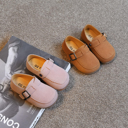 Zapatos de velcro para niños estilo gorro poco profundo, zapatos de princesa estilo occidental diario para niñas