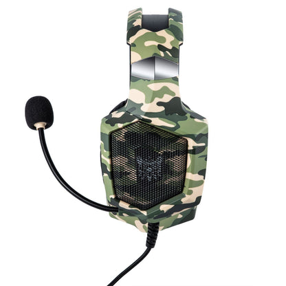 K8 Camouflage Gaming Headphones – 3.5mm Wired Headset for PS4, Xbox, iPhone & iPad