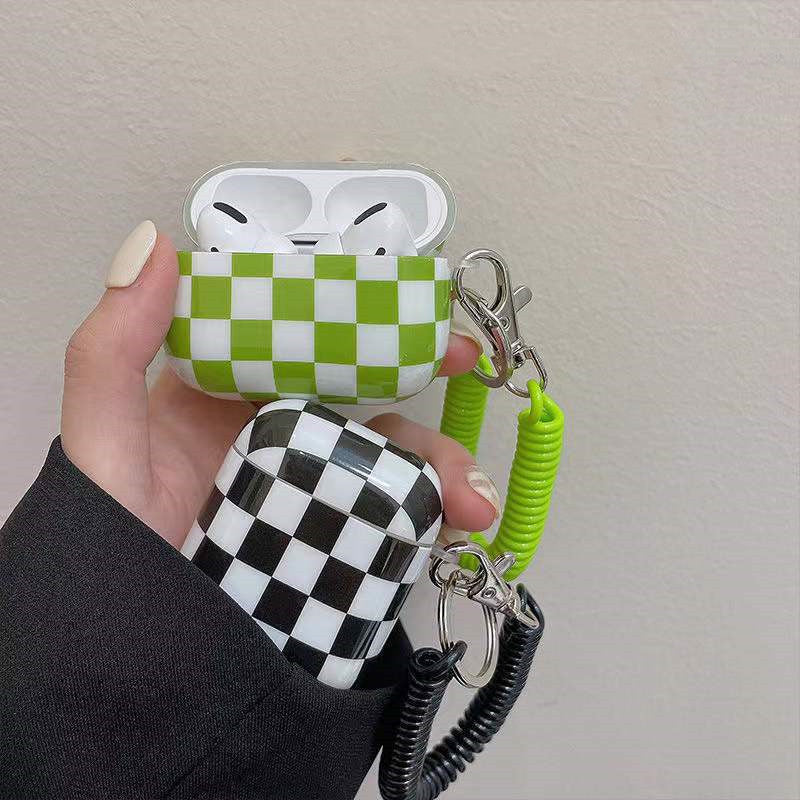 Plaid Phone Chain AirPods Protective Cover
