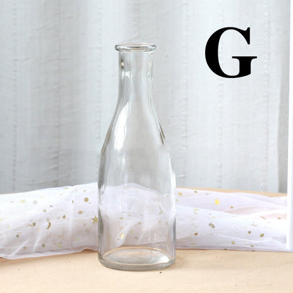 Clear glass vase