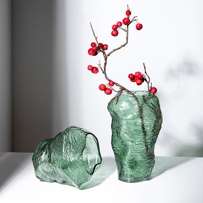 Florero de vidrio creativo de estilo europeo para decoración del hogar