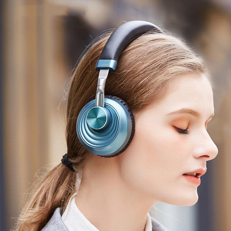 Casque Bluetooth en métal à porter sur la tête