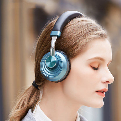 Casque Bluetooth en métal à porter sur la tête