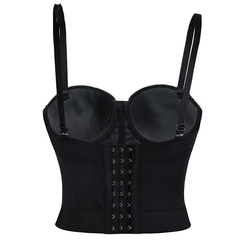 Haut bustier pour femmes Corset dos nu