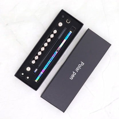 Boîte cadeau anti-stress Kits dorés noirs amusants Stylo polaire magnétique Fidget avec stylet bille