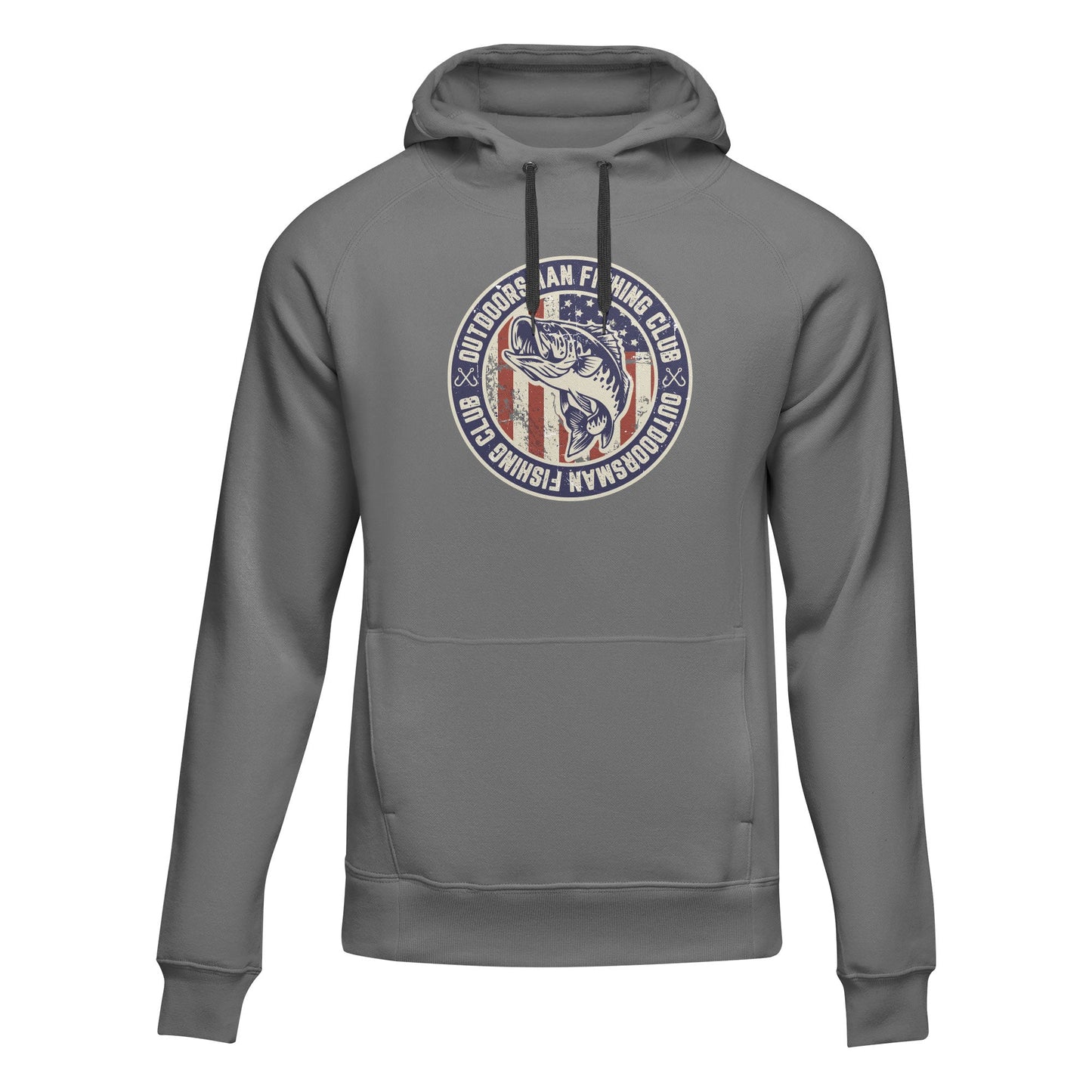 Sweat à capuche unisexe patriotique du club de pêche Outdoorsman