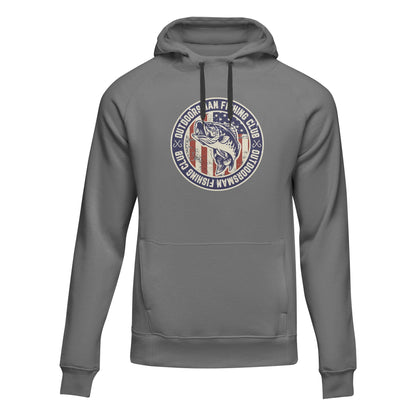 Sweat à capuche unisexe patriotique du club de pêche Outdoorsman
