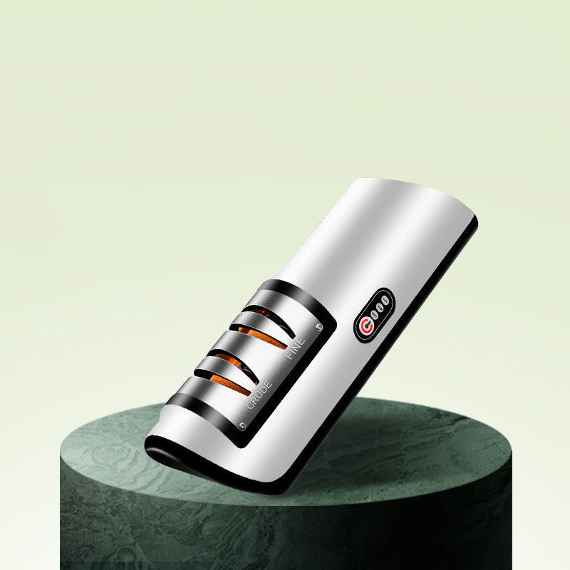 Aiguiseur de couteaux électrique rechargeable par USB, automatique et réglable, pour affûter rapidement les couteaux, les ciseaux et les meuleuses de cuisine