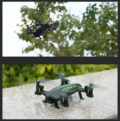 OTRC FY602 Coche-dron RC de aire y tierra 2 en 1, coche volador, dron cuadricóptero RC 2.4G de 6 ejes y 4 canales con cámara HD, 4WD de alta velocidad