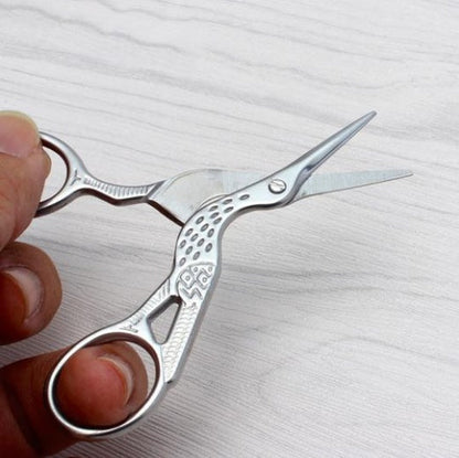 Retro Gold Crane Tailor Scissors