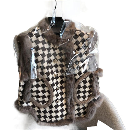 Fleece-lined Warm All-matching Loose Fur Collar Coat