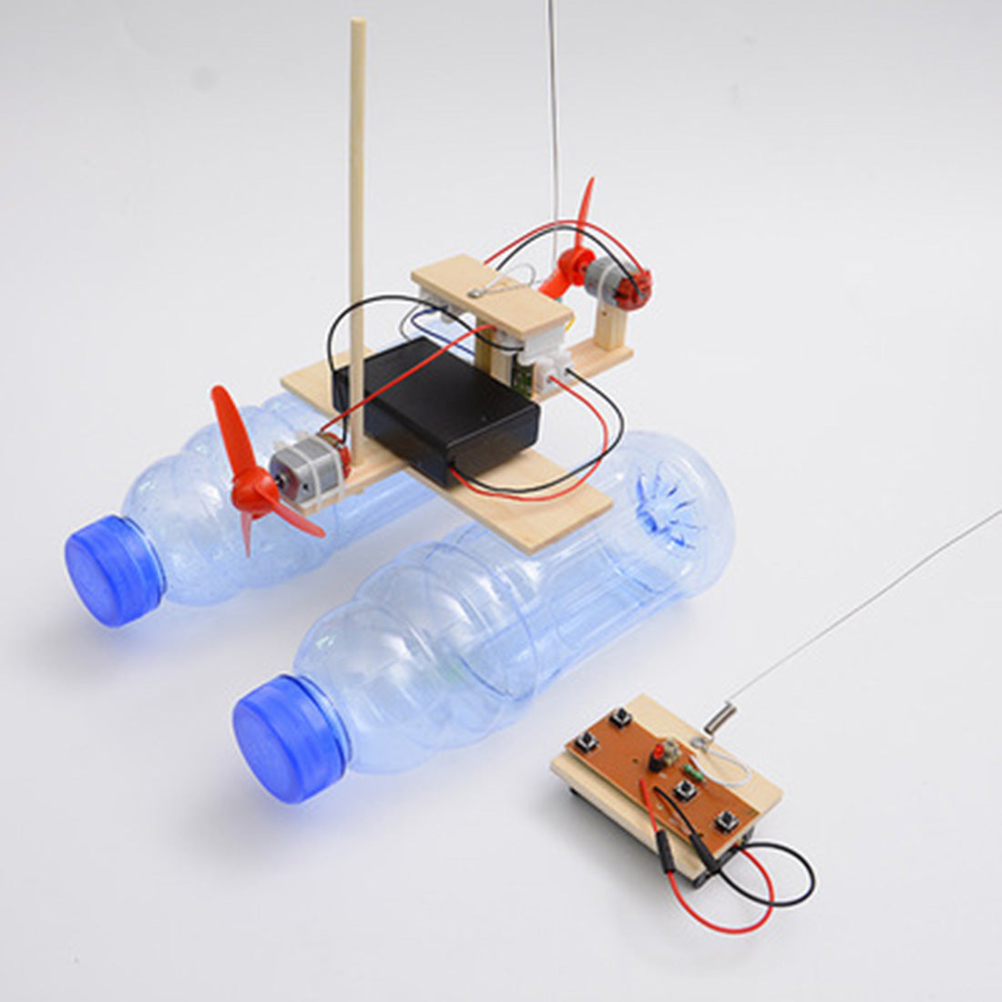 Small production remote control wind boat model toy