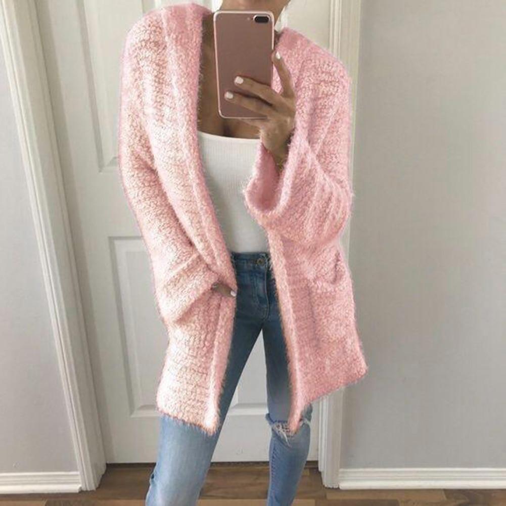 Manches longues en peluche de couleur bonbon grande taille