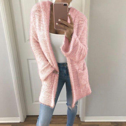 Manches longues en peluche de couleur bonbon grande taille
