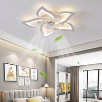 Lámpara de techo con ventilador moderna y sencilla para dormitorio, silenciosa, para sala de estar