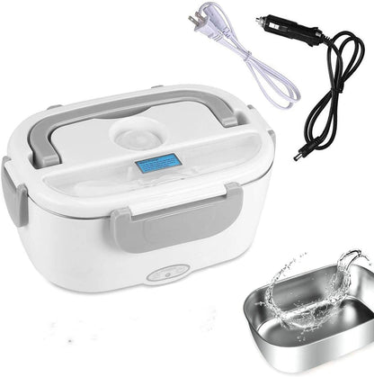 Electric Heating Insulation Heating Car Lunch Box Home Car Dual Purpose Stainless Steel Plastic Combo