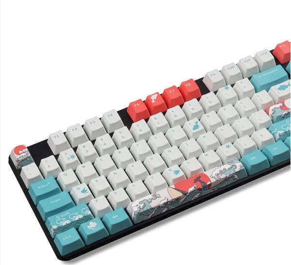 Teclado mecánico de suspensión con teclas