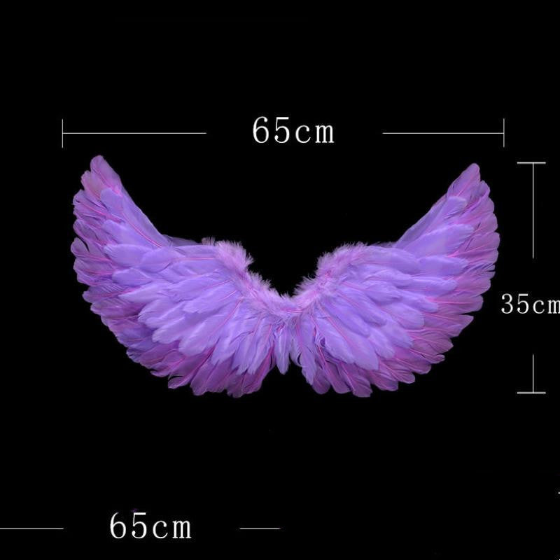 Ailes Accessoires Fleur Fille Robe De Fête Halloween Noël Spectacle Ailes en Plumes