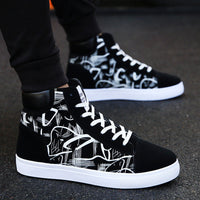 New creative single graffiti design Spring high top shoes Authentic Edition men's shoes
