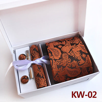 Caja de regalo de corbatas para hombre, 6 piezas, traje de negocios