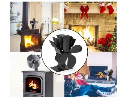 Ventilador silencioso termodinámico para chimenea termómetro para chimenea