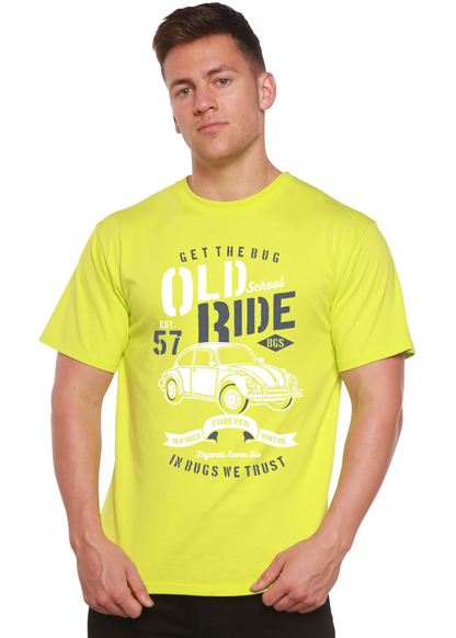 T-shirt graphique manches courtes Old School Ride Spun Bamboo® pour homme en viscose de bambou/coton biologique