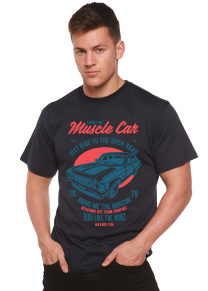 T-shirt à manches courtes Muscle Car Spun Bamboo® en viscose de bambou/coton biologique pour homme