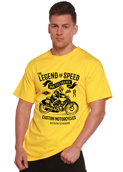 T-shirt graphique à manches courtes en viscose de bambou et coton biologique The Legend of Speed Spun Bamboo® pour hommes