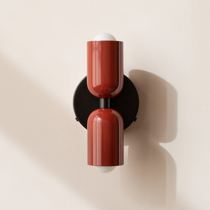 Modern Minimalist Cylinder LED Wall Sconce Iron Indoor Wall Light