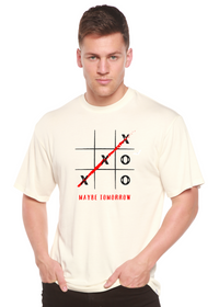 T-shirt graphique unisexe en bambou/coton Maybe Tomorrow
