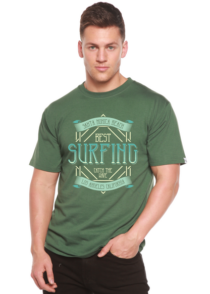 T-shirt graphique à manches courtes en bambou/coton biologique pour homme - Best Surfing