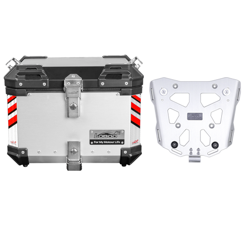 LOBOO Aluminum Side Panniers, Top Case & Mounting Rack System for CFMOTO 800MT (2021-)