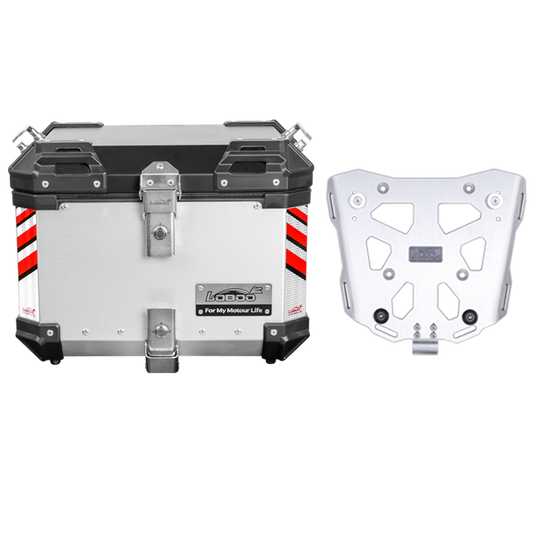 LOBOO Aluminum Side Panniers, Top Case & Mounting Rack System for CFMOTO 800MT (2021-)