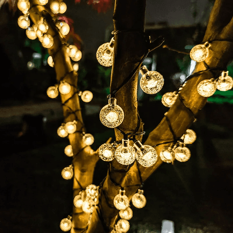 Solar Bubble Ball String Lights – Outdoor Waterproof LED Garden & Patio Lights